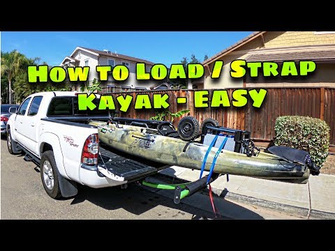 How To LOAD And STRAP Kayak!! - On A Short Bed Truck With (Boonedox T-Bone Bed Extender) Ep.#9