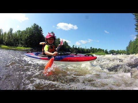 Teaching kids to kayak