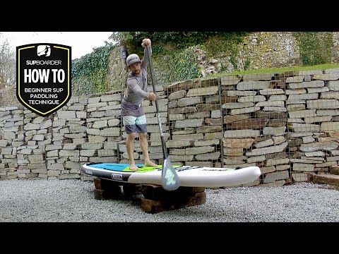 Practicing using your core on land to improve paddle stroke / How to SUP