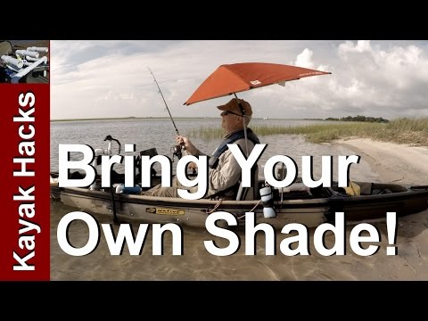 How to Mount Umbrella on Kayak for Shade while Fishing to Stay Cool on Kayak