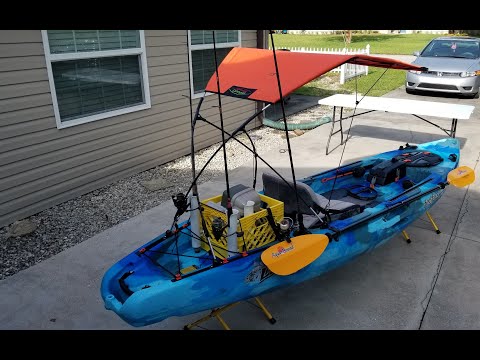 Adventure Canopies Reel Shade kayak accessory sun shade Install &amp; Setup