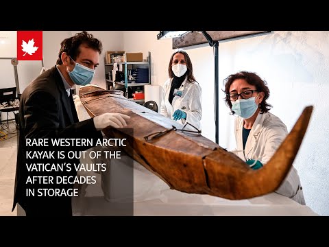 Rare Western Arctic kayak is out of the Vatican’s vaults after decades in storage