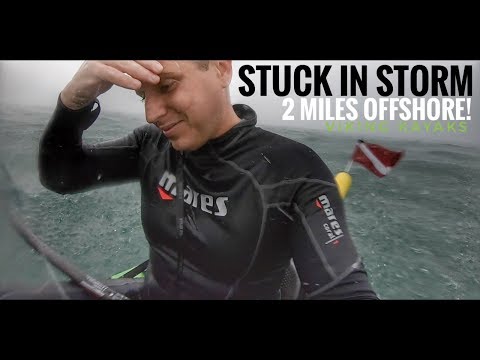 STUCK In Storm 2 Miles OFFSHORE While Kayaking!
