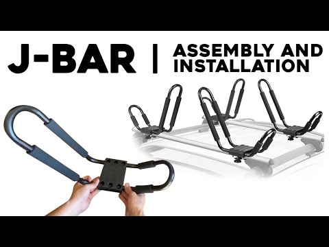 Kayak / Paddle Board Roof Rack J Bars Assembly and Install