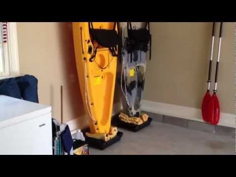 DIY - Easy kayak Upright Garage Storage