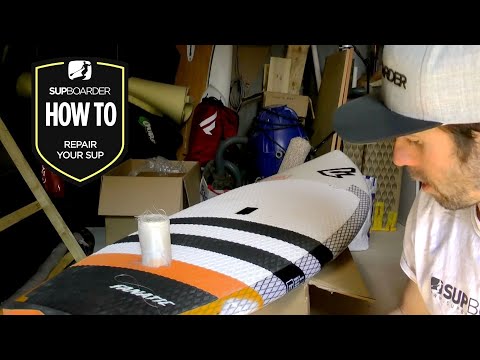 SUP Repair Vlog / How To Fix A Trashed Board