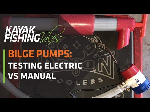 Kayak Fishing Bilge Pump Challenge | Electric VS Manual
