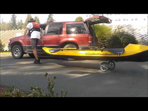 Inflation / deflation of Hobie i12 inflatable kayak sunset paddle