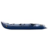 BRIS 14.1ft Inflatable Boat Inflatable Kayak 3 Person Kayak Canoe Fishing poonton Boat
