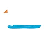 Pelican Solo 6 Feet Sit-on-top Youth Kayak Kids Kayak|Perfect for Kids Comes with Kayak Accessories, Paddle and Safety Flag and Backrest, Cyan Blue
