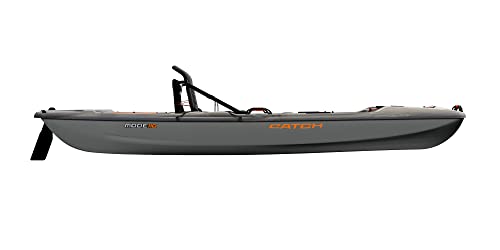 Pelican Catch Mode 110 Fishing Kayak - Premium Angler Kayak with Lawnchair seat, Granite - 10.5 Ft.