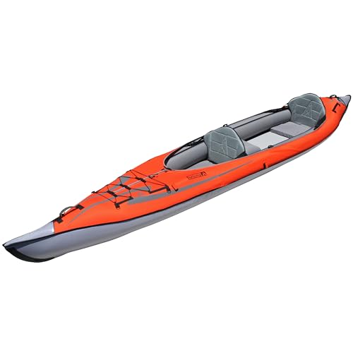 Advanced Elements AE1007-E AdvancedFrame Convertible Elite Inflatable Kayak , Red, 15ft
