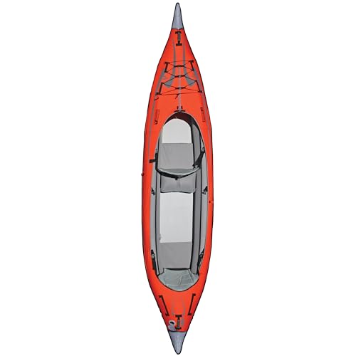 Advanced Elements AE1007-E AdvancedFrame Convertible Elite Inflatable Kayak , Red, 15ft