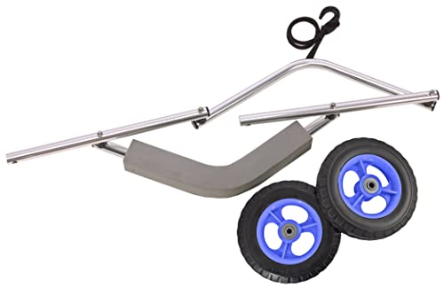 Seattle Sports Paddleboy Peanut Boat Cart End Cart for Kayaks and Canoes Solid Flat-Free Wheels