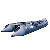 BRIS 14.1ft Inflatable Boat Inflatable Kayak 3 Person Kayak Canoe Fishing poonton Boat