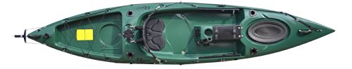 Riot Kayaks Escape 12 Angler Sit-On-Top Flatwater Fishing Kayak, Forest, 12-Feet