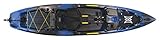 perception Pescador Pilot 12 | Sit on Top Fishing Kayak with Pedal Drive | Adjustable Lawn Chair Seat and Tackle Storage Areas | 12' | Sonic Camo