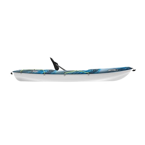 Pelican Sentinel 100X EXO Angler - Sit-on-top Kayak - Fishing Kayak - Lightweight one Person Kayak 10 ft - Neptune