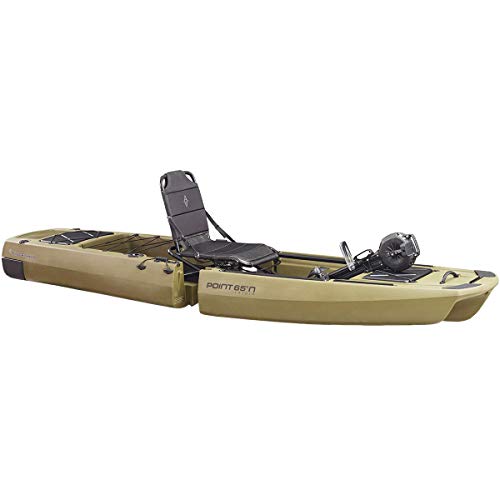 Point 65 Sweden Kingfisher Modular Fishing Kayak, Moss Green