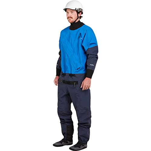 NRS Men's Nomad GORE-TEX Pro Semi-Dry Suit-Blue-M