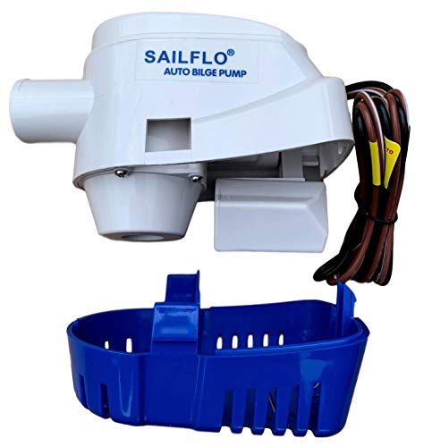 SAILFLO Automatic Bilge Pump for Boats 1100 GPH (1-1/8