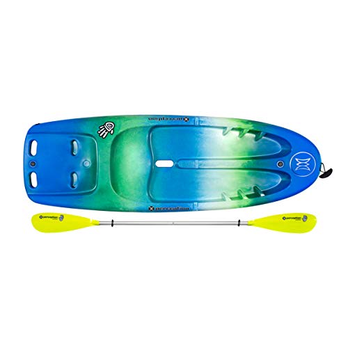 Perception Hi Five | Sit on Top Kids Kayak for Kids up to 120 Lbs. | Youth Kayak with Paddle | 6' 6