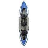 Sevylor Big Basin 3-Person Inflatable Kayak with Adjustable Seats & Carry Handles, Heavy-Duty PVC Construction for Rugged Use & Boston Valve for Easy Inflation/Deflation