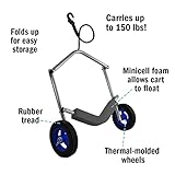 Seattle Sports Paddleboy Peanut Boat Cart End Cart for Kayaks and Canoes Solid Flat-Free Wheels