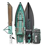 BOTE Deus Aero Inflatable Kayak for Adults & Kids Includes Travel Bag 1 Person Single Rider Blow Up Kayaking for Recreational Fishing Hunting Leisure Multiple Colors