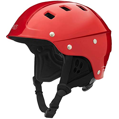 NRS Chaos Side-Cut Kayak Helmet-Red-XL