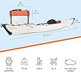 Oru Kayak Beach Folding Portable Lightweight Kayak - for Day Trips, Picnics, and Casual Fun with Family and Friends