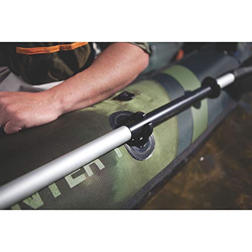 Sevylor Colorado 2-Person Inflatable Fishing Kayak Complete with Paddle & Rod Holders Adjustable Seats and Carry Handle; Kayak Can Fit Trolling Motor