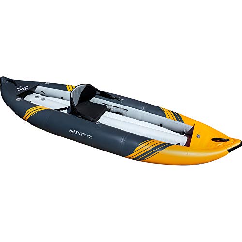 Aquaglide McKenzie 105 Inflatable Kayak - 1 Person Whitewater Kayak,Orange