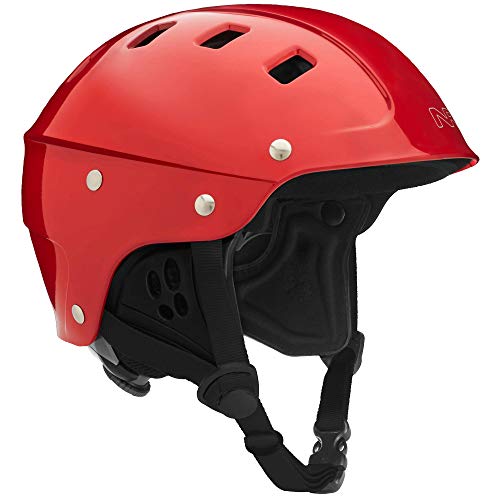 NRS Chaos Side-Cut Kayak Helmet-Red-XL