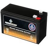 CB CHROMEBATTERY 12V 7AH Sealed Lead Acid (SLA) Rechargeable Battery – F1 Terminal – Deep Cycle Design – for UPS, Alarm Systems, Emergency Lighting, Scooters, Ride-On Toys, Solar & More