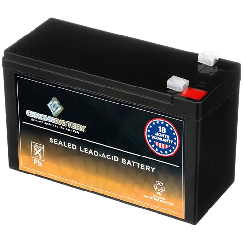 CB CHROMEBATTERY 12V 7AH Sealed Lead Acid (SLA) Rechargeable Battery – F1 Terminal – Deep Cycle Design – for UPS, Alarm Systems, Emergency Lighting, Scooters, Ride-On Toys, Solar & More