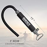 Best Marine and Outdoors Manual Bilge Pump, Portable Hand Water Pumps with 2ft Hose, Kayak & Boat Emergency Accessories, Small, Hand Operated, Suction & Siphon Water Extractor & Removal