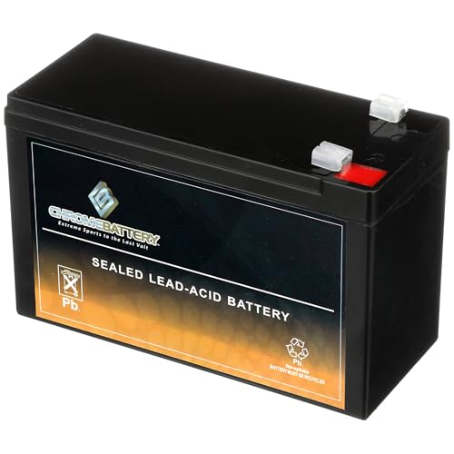 CB CHROMEBATTERY 12V 7AH Sealed Lead Acid (SLA) Rechargeable Battery – F1 Terminal – Deep Cycle Design – for UPS, Alarm Systems, Emergency Lighting, Scooters, Ride-On Toys, Solar & More