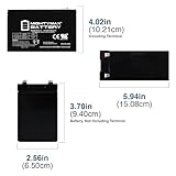 ML9-12 - 12 Volt 9 AH, F2 Terminal, Rechargeable SLA AGM Battery,Pack of 1