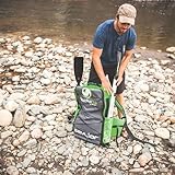 Sevylor QuickPak K5 24 Gauge PVC Polyester 1 Person Inflatable Kayak w/Hand Pump, Paddle, Double Lock Valves and Easy To Carry Backpack System, Gray