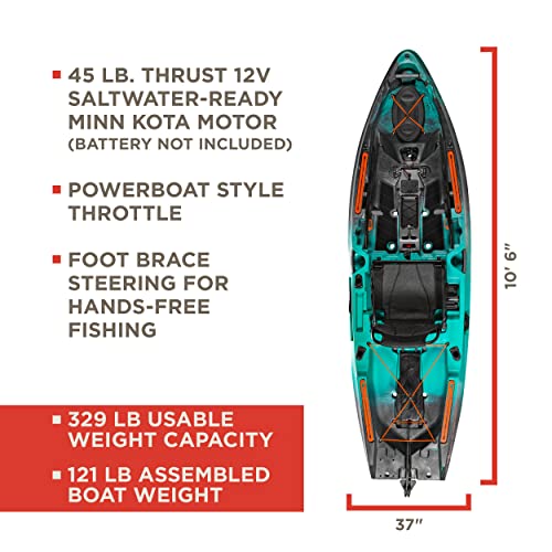 Old Town Sportsman 106 Powered by Minn Kota Motorized Fishing Kayak