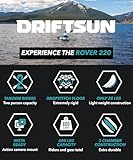 Driftsun Rover Inflatable Kayak - White Water Kayaks for 1 and 2 Person, High Pressure Dropstitch Floor Kayak for Adults with Padded Seats, Action Cam Mount, Aluminum Paddles and Quick Inflate Pump