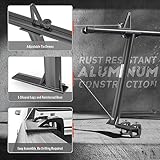 AA-Racks Model APX25 Extendable Aluminum Pick-Up Truck Ladder Rack (No Drilling Required) - Sandy Black