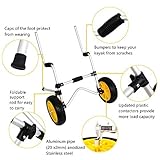 Bonnlo Scupper Kayak Cart Carrier Trolley with NO-Flat Airless Tires Wheels Transport for Sit-On-Top Kayaks