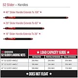 Ego S2 Slider Fishing Net, Ultimate Fishermen’s Tool Telescoping Handle, Replaceable Head, Salt & Freshwater, 2 Year Warranty, 19-21