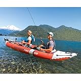 Intex 68309EP Excursion Pro K2 Inflatable Kayak Set: Includes Deluxe 86in Kayak Paddles and High-Output Pump – SuperTough PVC – Adjustable Bucket Seat – 2-Person – 400lb Weight Capacity