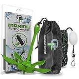 Gradient Fitness Kayak Anchor Kit | Paddle Board Accessories, Small Boat, SUP Jet Ski Accessories and Canoe Anchors, Jetski Accessory, PWC Anchor