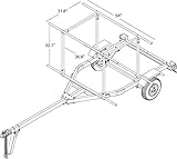 Multi-Sport Multi-Rack Kayak Trailer by Right On Durable Transporting Trailer for Kayaks, Sups, Canoes, Bicycles and More