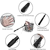 PLUSINNO Fishing Net Fish Landing Net, Foldable Collapsible Telescopic Pole Handle, Durable Nylon Material Mesh, Safe Fish Catching or Releasing (16