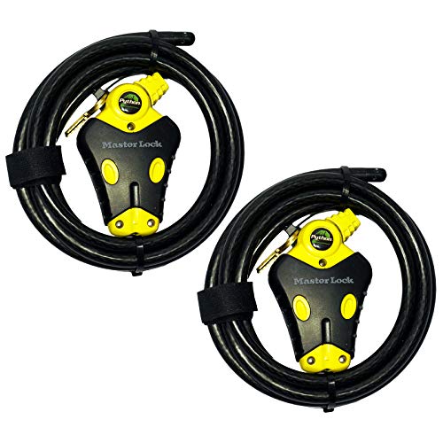 Master Lock - Two 6 ft Python Adjustable Cable Locks